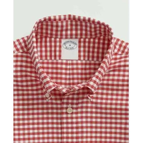 Brooks Brothers XL Red Plaid Button Up Shirt 1818 Regent ( Sold Out Brooks Site) - Picture 3 of 7